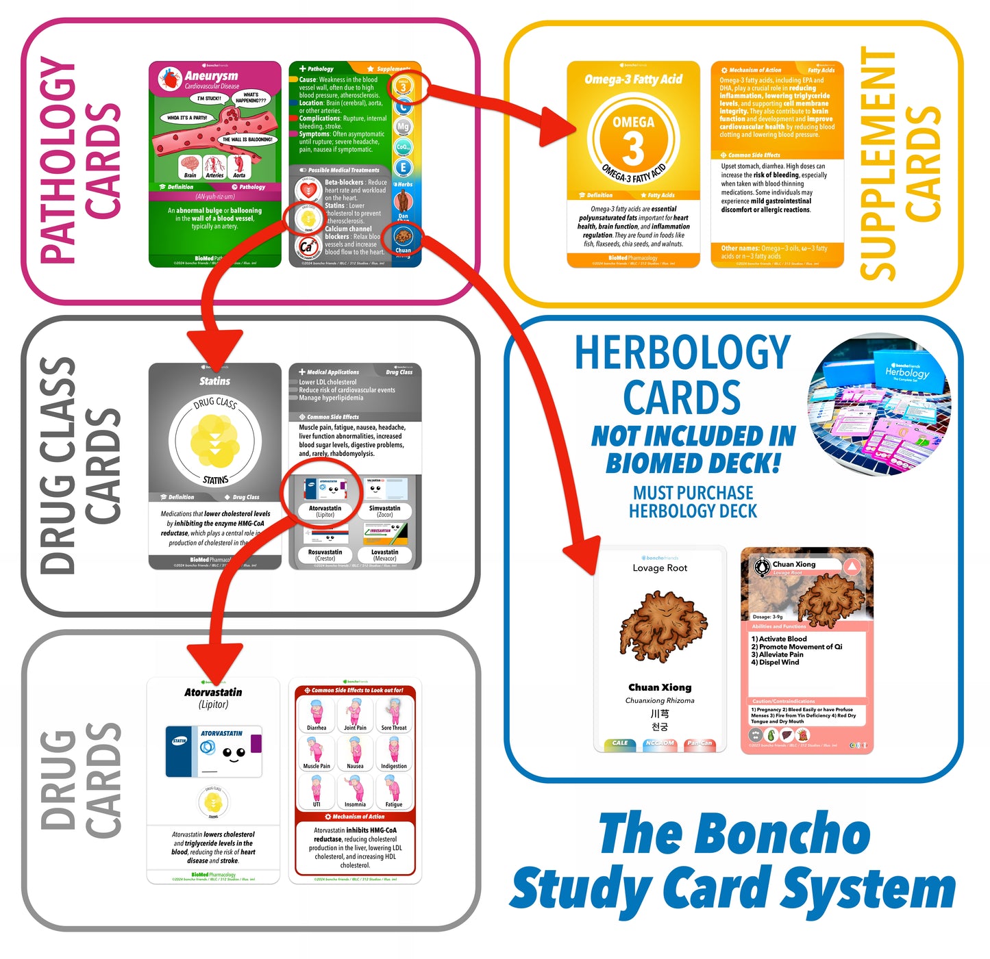 Pathology and Pharmacology Deck for Biomed