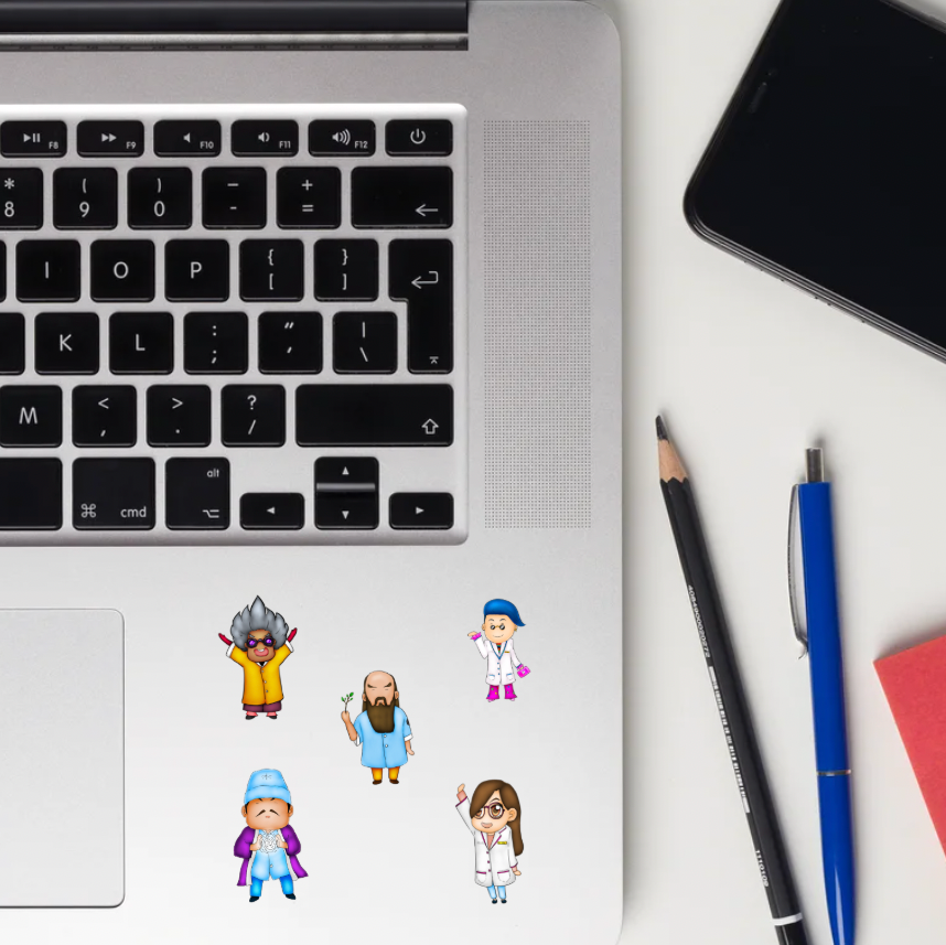 Boncho Friends Main Characters Sticker Pack (Bubble-Free)