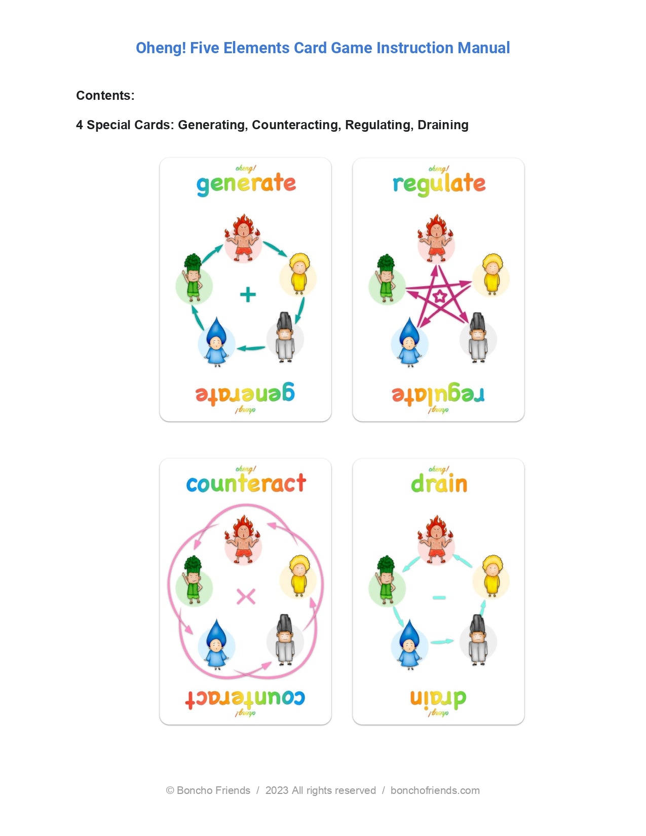 Oheng! Five Elements Card Game