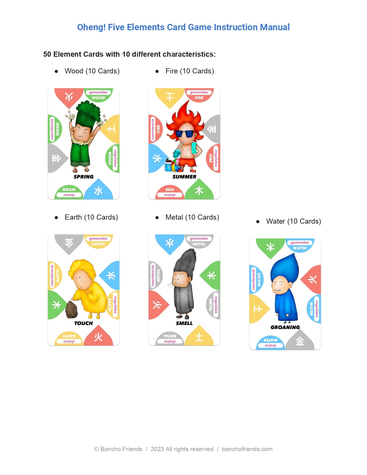 Oheng! Five Elements Card Game