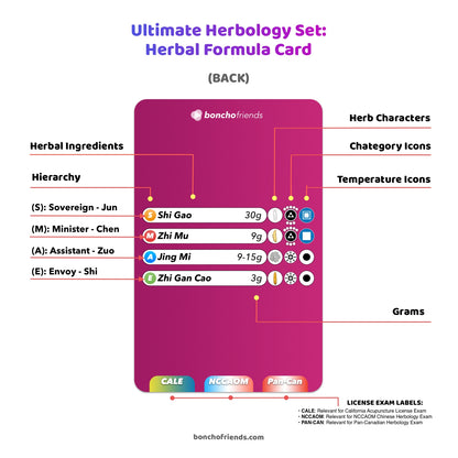 Ultimate Herbology Set (For CALE, NCCAOM, and PAN-CAN) - Regular Size or Plus Size