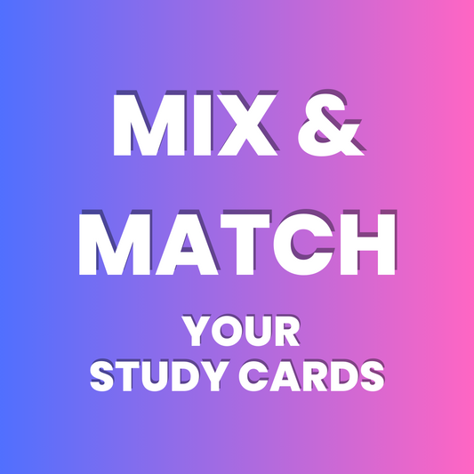 Mix and Match Your Study Cards