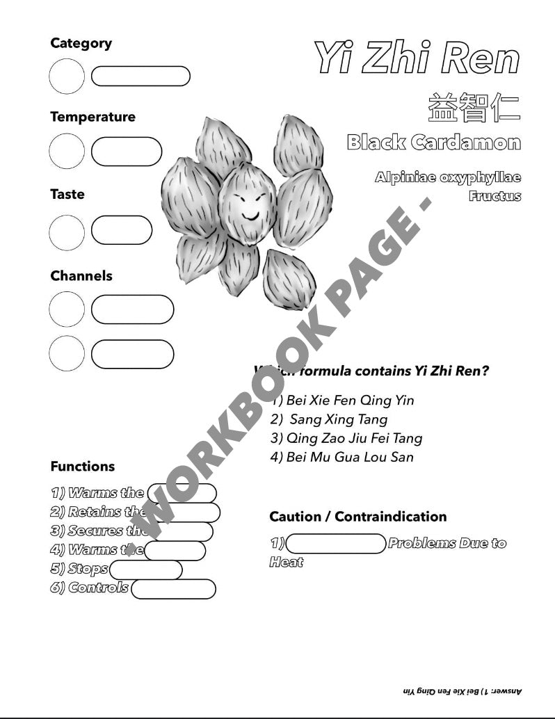 Single Herbs Coloring Book 1