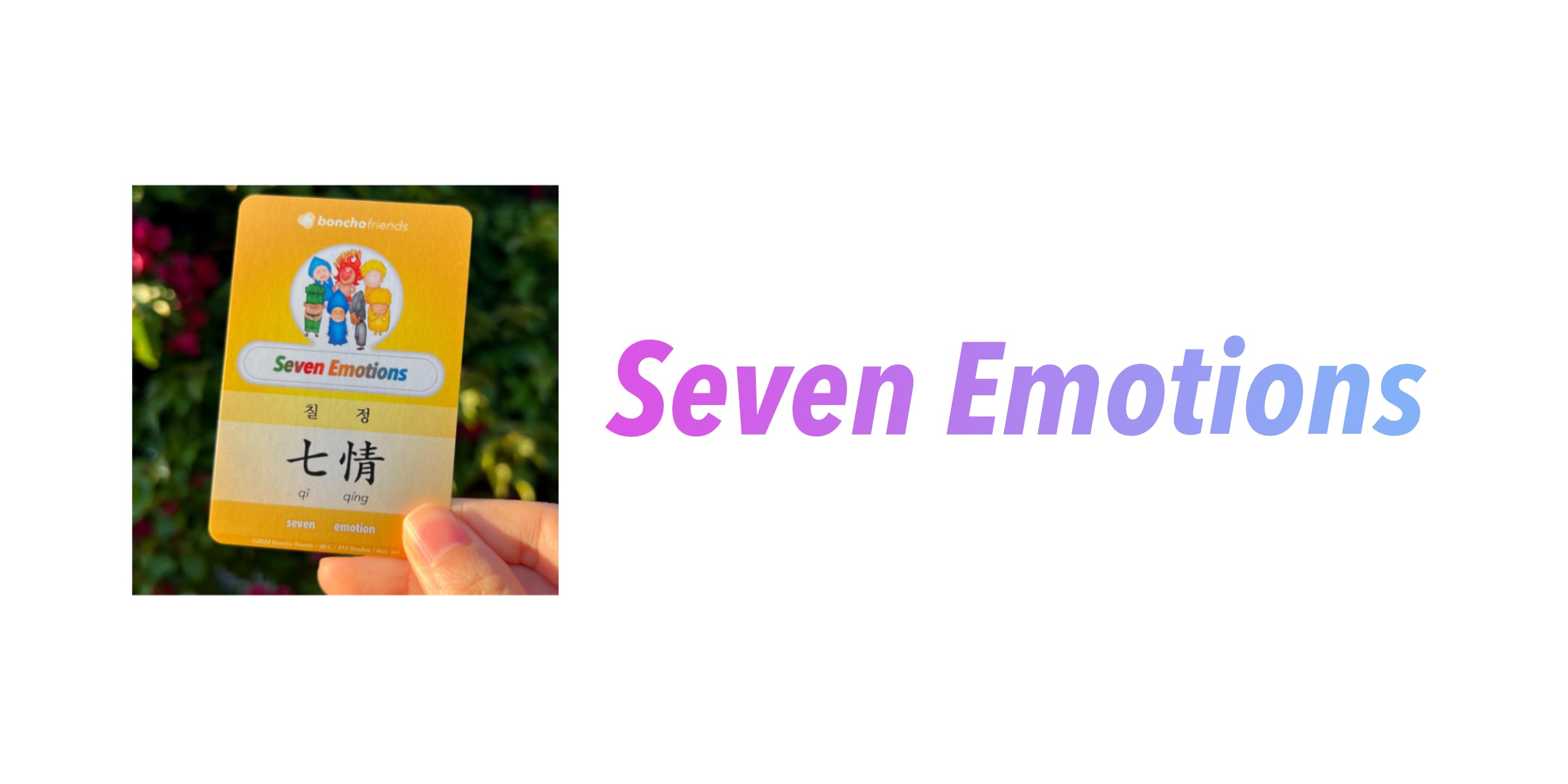 Understanding the Seven Emotions – Boncho Friends