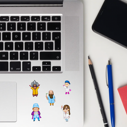 Boncho Friends Main Characters Sticker Pack (Bubble-Free)