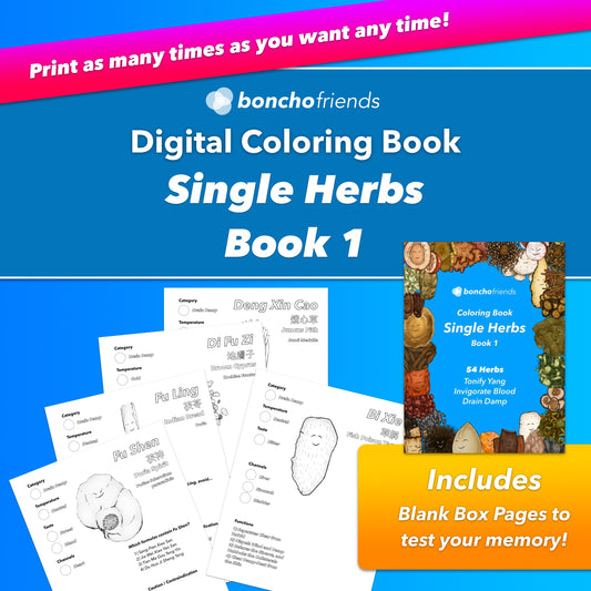 Single Herbs Coloring e-Books (Full Set)