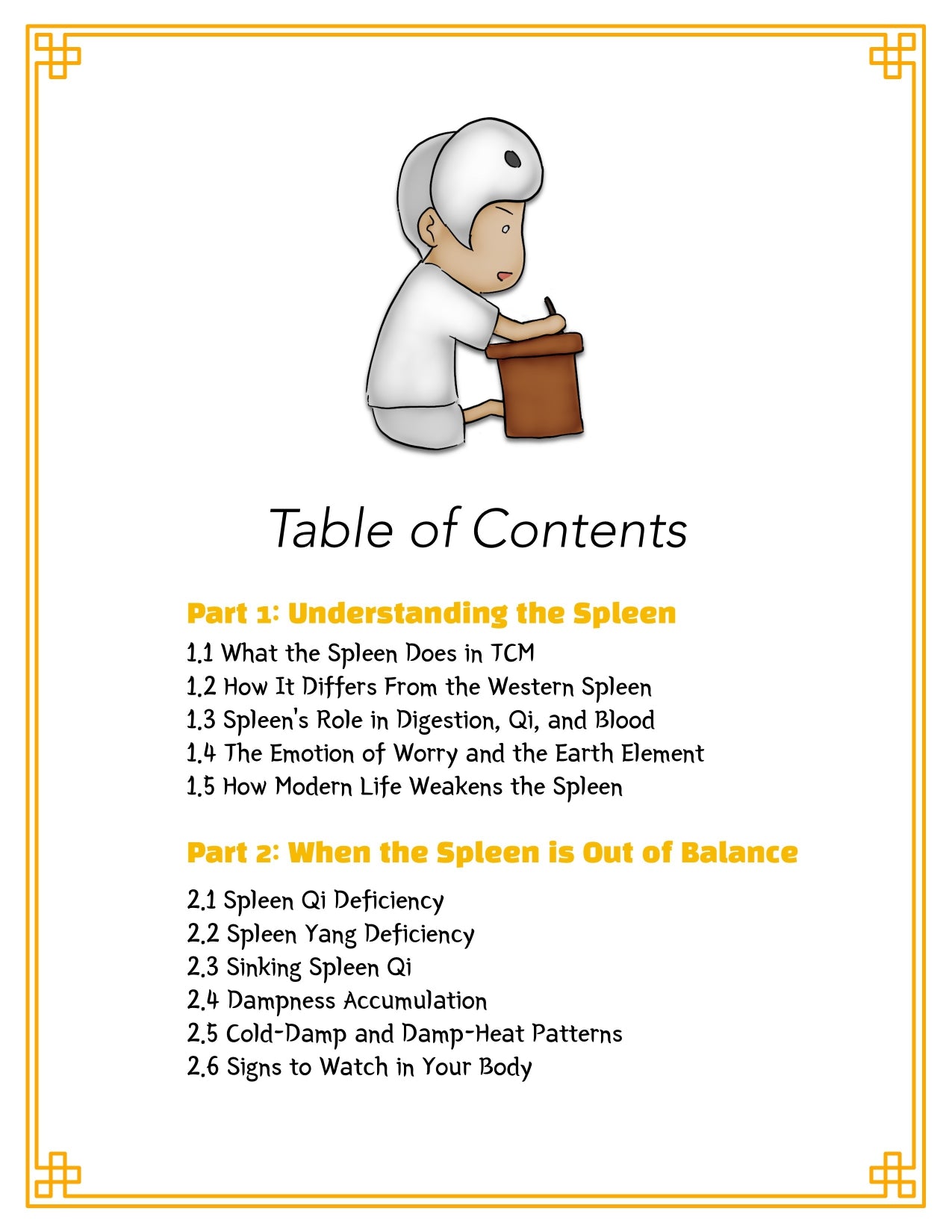 TCM Organs eBook - Vol 1 - Spleen by Boncho Friends
