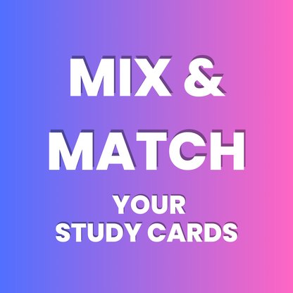 Mix and Match Your Study Cards