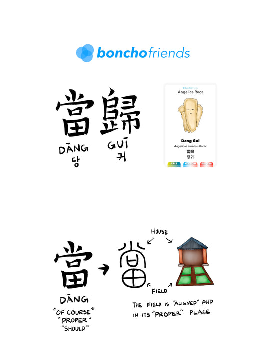 [FREE DIGITAL POSTER] Dang Gui and its Chinese Characters